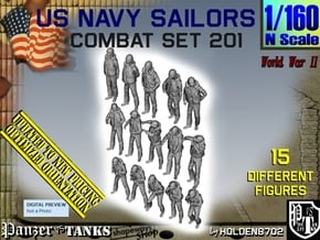 1-160 USN Combat Set 201 in Tan Fine Detail Plastic