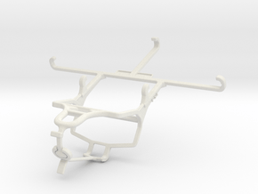Controller mount for PS4 & Oppo R11 - Front in White Natural Versatile Plastic
