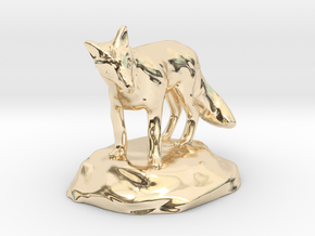  Xeno Borellis, Druid in Fox Form in 14k Gold Plated Brass