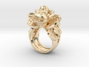 Greedy Money Toad Ring: JinChan in 14k Gold Plated Brass: 7 / 54