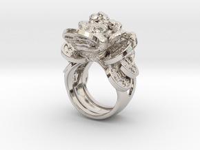 Greedy Money Toad Ring: JinChan in Rhodium Plated Brass: 7 / 54