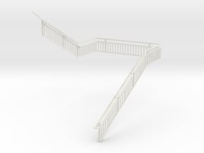 MOF Stair Railing#12 in White Natural Versatile Plastic