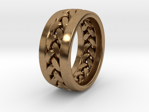 Braid Ring in Natural Brass: 13 / 69