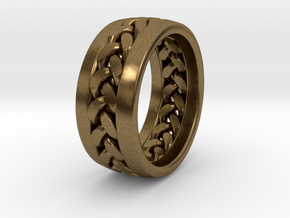 Braid Ring in Natural Bronze: 13 / 69