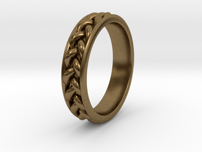 Braid Ring Thin in Natural Bronze: 13 / 69