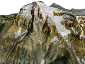 Mount Robson Map: 6" in Full Color Sandstone