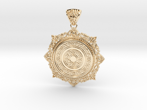 Traditional Pendant in 14K Yellow Gold