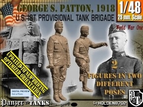 1-48 George S Patton 1918 in Tan Fine Detail Plastic