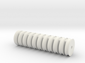 11 sheaves 8x1,9mm in White Natural Versatile Plastic