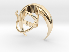 Renaissance Moon Ring in 14k Gold Plated Brass: 7 / 54