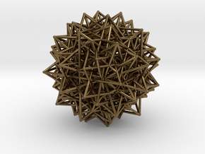 Compound of Fifteen 16-Cells,Variation 1 in Natural Bronze