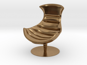 Lobster Armchair in Natural Brass