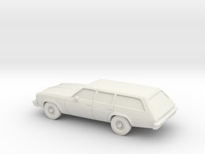 1/87 1973 Chevrolet Chevelle Station Wagon in White Natural Versatile Plastic