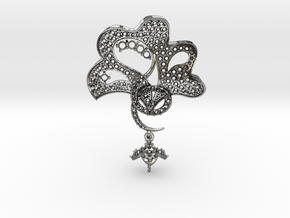 Pendant with three parts PS001000010 in Polished Silver
