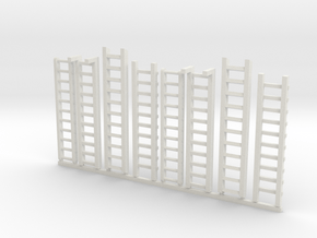 Ladders for miniature games in White Natural Versatile Plastic