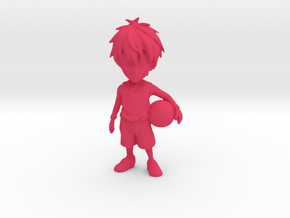 10 CM Customizeable Basketball Figurine in Pink Processed Versatile Plastic