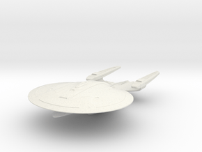 Sojourner Class  BattleCruiser II in White Natural Versatile Plastic