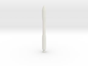 1/288 European Space Agency Vega Rocket in White Natural Versatile Plastic