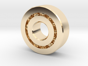 Bearing608 in 14k Gold Plated Brass