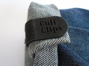 Cuff Clips - Plastic (pair) in Black Natural Versatile Plastic