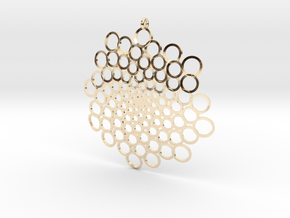 Spiral Bubbles Pendant in 14K Yellow Gold