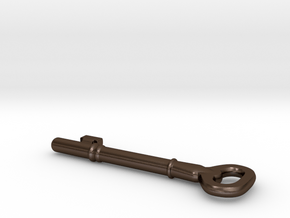 Skeleton Key in Polished Bronze Steel