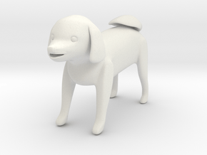 Standing dog 1 in White Natural Versatile Plastic