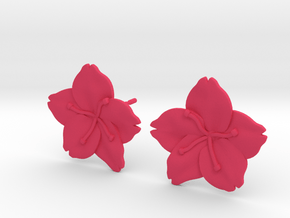 Sakura Stud Earrings in Pink Processed Versatile Plastic