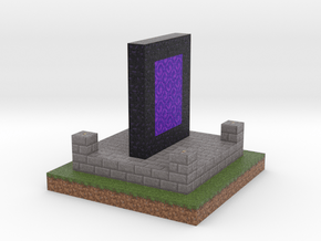 Minecraft Nether Portal  in Full Color Sandstone