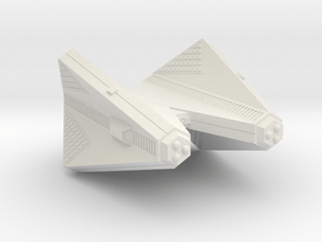 3788 Scale Tholian Cruiser (C) SRZ in White Natural Versatile Plastic