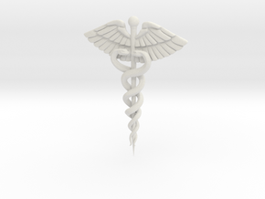 Caduceus in Natural Brass