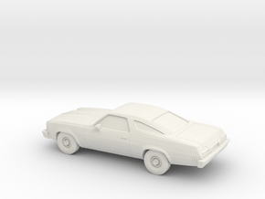 1/87 1974 Chevrolet Chevelle Coupe in White Natural Versatile Plastic