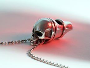 Silver Whistle of the Dead in Polished Silver