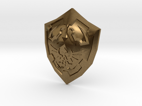 Hylian Shield curved for display in Natural Bronze