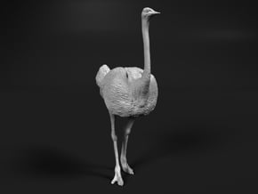 Ostrich 1:48 Standing Calm in Tan Fine Detail Plastic