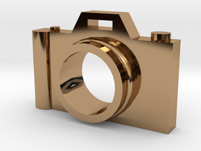Camera pendant in Polished Brass
