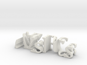 3dWordFlip: AZsPCs/1st Place in White Natural Versatile Plastic