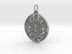 Christmas Holdiday Lace Ornament Pendant Charm in Aluminum
