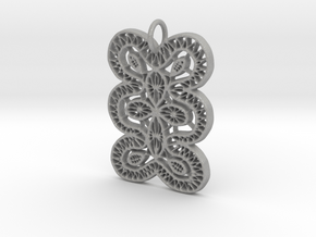 Lace Ornament Pendant Charm in Aluminum
