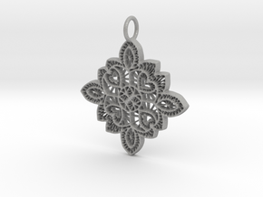 Lace Ornament Pendant Charm in Aluminum