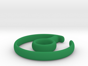 flower ring in Green Processed Versatile Plastic