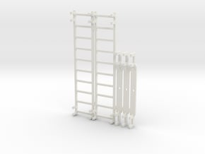 SX_14m_ladders and sheave bars in White Natural Versatile Plastic