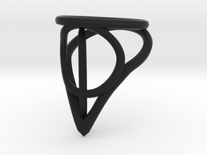 Deathly Hallows Ring in Black Natural Versatile Plastic: 7 / 54