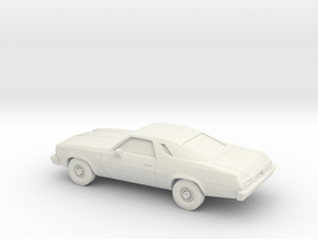 1/87 1974 Chevrolet Chevelle Malibu Classic Coupe in White Natural Versatile Plastic
