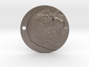 Medallion in Polished Bronzed Silver Steel