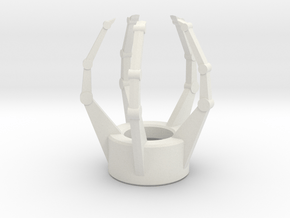 Claw Emitter in White Natural Versatile Plastic