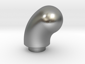 Curved Pommel in Natural Silver