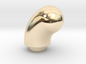 Curved Pommel in 14K Yellow Gold