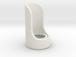 Cutaway Emitter in White Natural Versatile Plastic