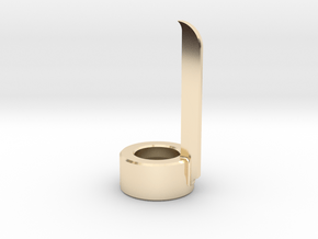 Finger Blade Emitter in 14k Gold Plated Brass